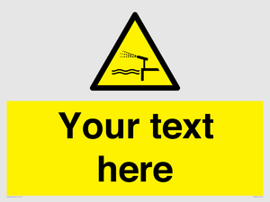 Custom warning water cannon